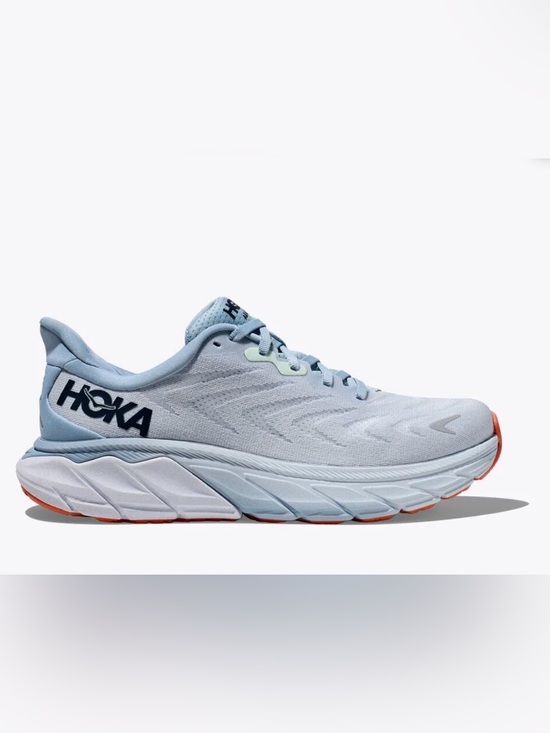 Hoka Shoes - Hoka Pale Blue Athletic Running Shoe with Navy Logo